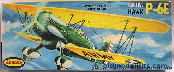 Aurora 1/43 Curtiss Hawk P-6E, 116-100 plastic model kit